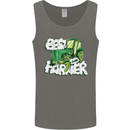 Best Farmer Ever Fathers Day Farming Mens Vest Tank Top Charcoal