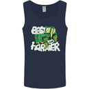 Best Farmer Ever Fathers Day Farming Mens Vest Tank Top Navy Blue