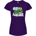 Best Farmer Ever Fathers Day Farming Womens Petite Cut T-Shirt Purple