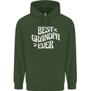 Best Grandpa Ever Grandparents Day Childrens Kids Hoodie Forest Green