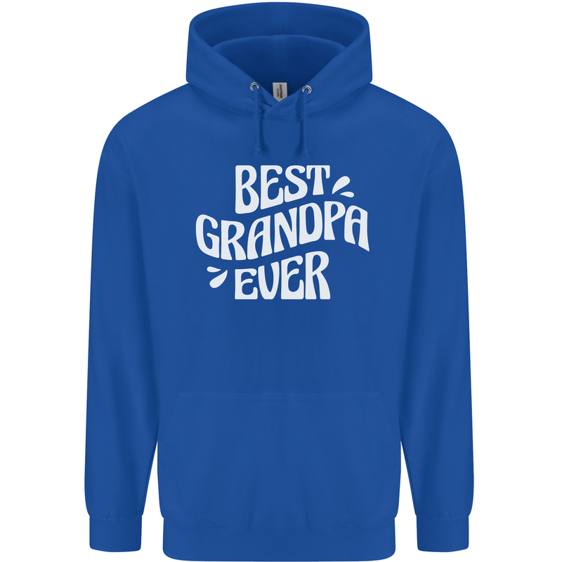 Best Grandpa Ever Grandparents Day Childrens Kids Hoodie Royal Blue