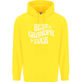 Best Grandpa Ever Grandparents Day Childrens Kids Hoodie Yellow