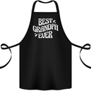 Best Grandpa Ever Grandparents Day Cotton Apron 100% Organic Black