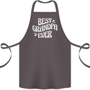 Best Grandpa Ever Grandparents Day Cotton Apron 100% Organic Dark Grey