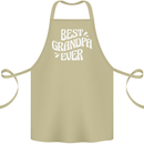 Best Grandpa Ever Grandparents Day Cotton Apron 100% Organic Khaki