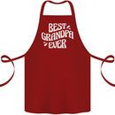 Best Grandpa Ever Grandparents Day Cotton Apron 100% Organic Maroon