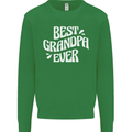 Best Grandpa Ever Grandparents Day Kids Sweatshirt Jumper Irish Green