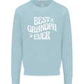 Best Grandpa Ever Grandparents Day Kids Sweatshirt Jumper Light Blue