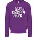 Best Grandpa Ever Grandparents Day Kids Sweatshirt Jumper Purple