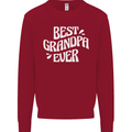 Best Grandpa Ever Grandparents Day Kids Sweatshirt Jumper Red