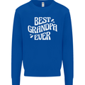 Best Grandpa Ever Grandparents Day Kids Sweatshirt Jumper Royal Blue