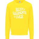 Best Grandpa Ever Grandparents Day Kids Sweatshirt Jumper Yellow