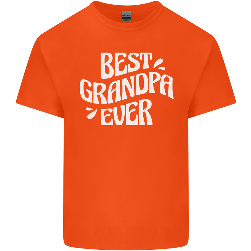 Best Grandpa Ever Grandparents Day Kids T-Shirt Childrens Orange