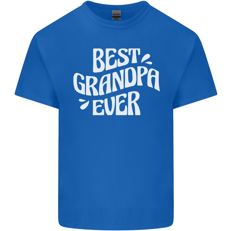 Best Grandpa Ever Grandparents Day Kids T-Shirt Childrens Royal Blue