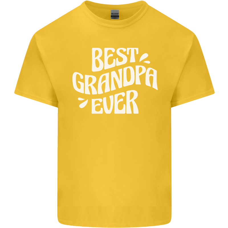 Best Grandpa Ever Grandparents Day Kids T-Shirt Childrens Yellow