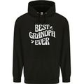 Best Grandpa Ever Grandparents Day Mens 80% Cotton Hoodie Black