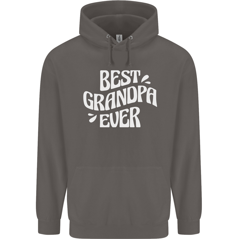 Best Grandpa Ever Grandparents Day Mens 80% Cotton Hoodie Charcoal