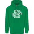 Best Grandpa Ever Grandparents Day Mens 80% Cotton Hoodie Irish Green