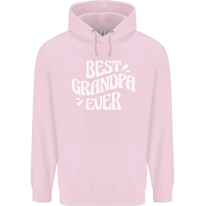 Best Grandpa Ever Grandparents Day Mens 80% Cotton Hoodie Light Pink