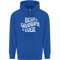 Best Grandpa Ever Grandparents Day Mens 80% Cotton Hoodie Royal Blue