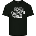 Best Grandpa Ever Grandparents Day Mens Cotton T-Shirt Tee Top Black