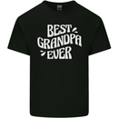 Best Grandpa Ever Grandparents Day Mens Cotton T-Shirt Tee Top Black