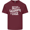 Best Grandpa Ever Grandparents Day Mens Cotton T-Shirt Tee Top Maroon