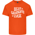 Best Grandpa Ever Grandparents Day Mens Cotton T-Shirt Tee Top Orange