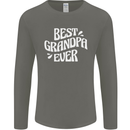 Best Grandpa Ever Grandparents Day Mens Long Sleeve T-Shirt Charcoal