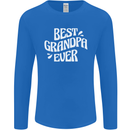 Best Grandpa Ever Grandparents Day Mens Long Sleeve T-Shirt Royal Blue