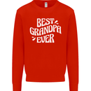 Best Grandpa Ever Grandparents Day Mens Sweatshirt Jumper Bright Red