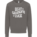 Best Grandpa Ever Grandparents Day Mens Sweatshirt Jumper Charcoal