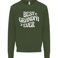 Best Grandpa Ever Grandparents Day Mens Sweatshirt Jumper Forest Green