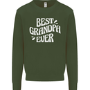 Best Grandpa Ever Grandparents Day Mens Sweatshirt Jumper Forest Green