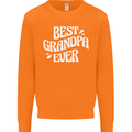Best Grandpa Ever Grandparents Day Mens Sweatshirt Jumper Orange