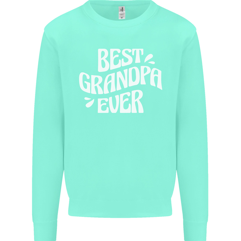 Best Grandpa Ever Grandparents Day Mens Sweatshirt Jumper Peppermint