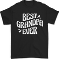 Best Grandpa Ever Grandparents Day Mens T-Shirt 100% Cotton Black