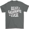 Best Grandpa Ever Grandparents Day Mens T-Shirt 100% Cotton Charcoal