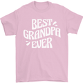 Best Grandpa Ever Grandparents Day Mens T-Shirt 100% Cotton Light Pink