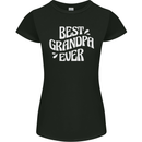 Best Grandpa Ever Grandparents Day Womens Petite Cut T-Shirt Black