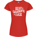 Best Grandpa Ever Grandparents Day Womens Petite Cut T-Shirt Red