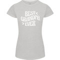 Best Grandpa Ever Grandparents Day Womens Petite Cut T-Shirt Sports Grey