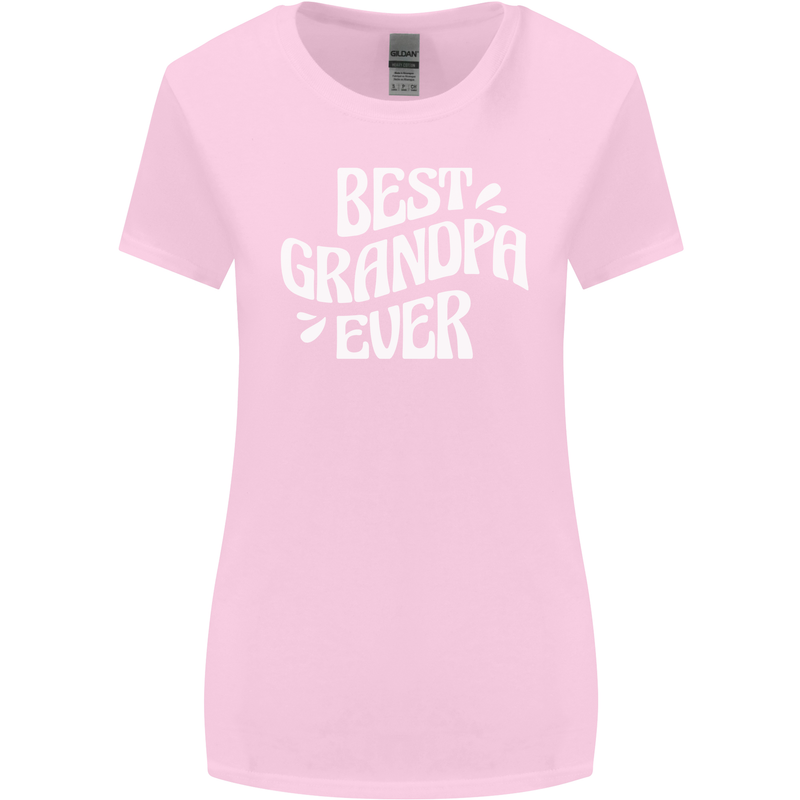 Best Grandpa Ever Grandparents Day Womens Wider Cut T-Shirt Light Pink
