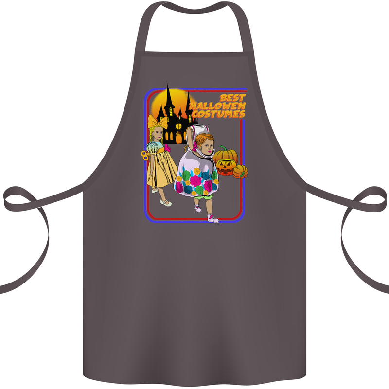 Best Halloween Costumes Horror Pumpkin Cotton Apron 100% Organic Dark Grey