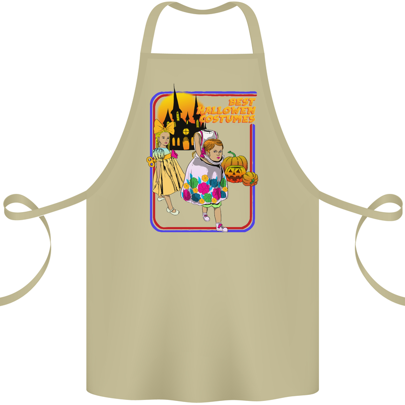 Best Halloween Costumes Horror Pumpkin Cotton Apron 100% Organic Khaki