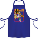Best Halloween Costumes Horror Pumpkin Cotton Apron 100% Organic Royal Blue