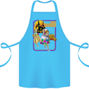 Best Halloween Costumes Horror Pumpkin Cotton Apron 100% Organic Turquoise