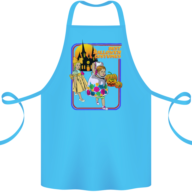 Best Halloween Costumes Horror Pumpkin Cotton Apron 100% Organic Turquoise