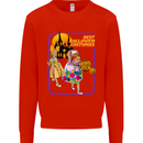 Best Halloween Costumes Horror Pumpkin Kids Sweatshirt Jumper Bright Red