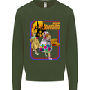 Best Halloween Costumes Horror Pumpkin Kids Sweatshirt Jumper Forest Green